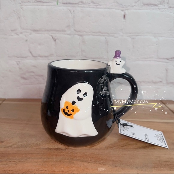 Halloween Ghost Mug With Little Ghost - Picture 1 of 4